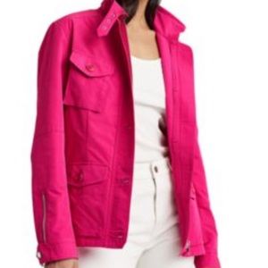 Lauren Ralph Lauren Utilitarian Inspired Patch Pocket Jacket size XXL Brightpink